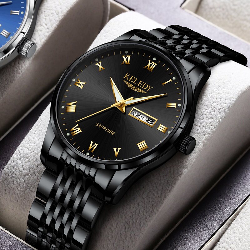 Swiss Surfers Sea Watches Men's Sky King Fully Automatic Non-Mechanical Watches Waterproof Luminous Seven Karma Men Watches