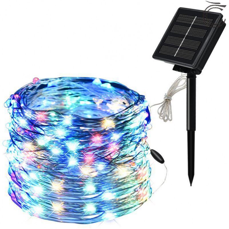New colored lights string solar lamps outdoor court lights string of evening neon-led garden lights for the pavilions