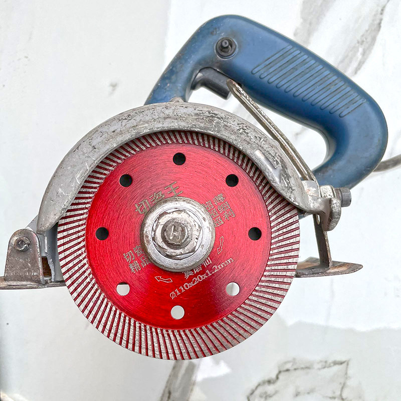 Widened ultra-thin fine wave tile cutting piece marble vitrified brick angle grinder diamond saw blade ceramic dry cutting does not collapse