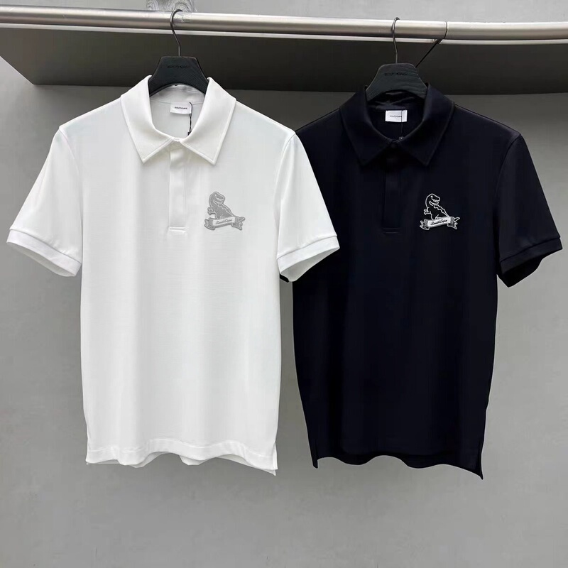 26 Summer Korean Southcape Men's Golf Clothing Small Dinosaur Lapel Cool Short-Sleeved Sports Polo