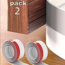 Windproof sealing strip TPE self-adhesive three-layer hollow door seam bottom sealing strip sound insulation strip anti-theft and light blocking