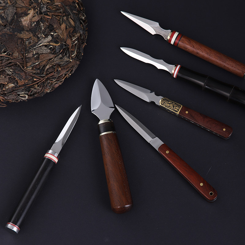 Pu-yu tea knife tea pie tea cone tea pry black tea tool black sandal piece piece of tea cereal accessories