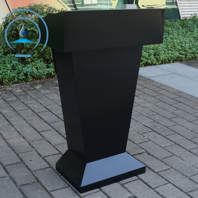 Outdoor Speaking Table Stainless Steel Speech Desk table Table Greeting Benttai Black reception desk Chair Terri