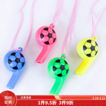 Whistle childrens toy plastic lanyard whistle colorful outdoor survival whistle referee childrens whistle sports football