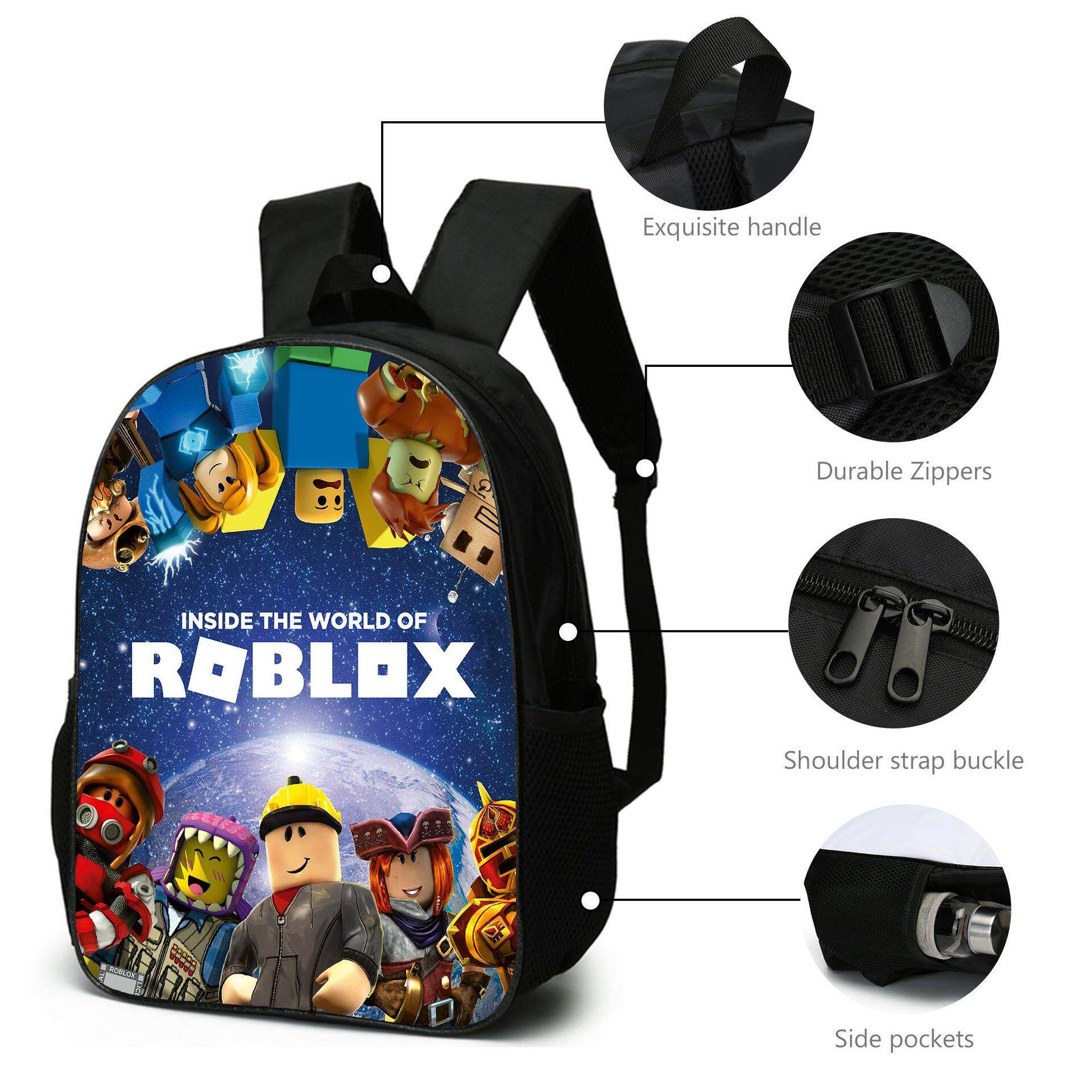 товар из китая roblox学生书包背包周边双肩包旅游笔袋挎包三件套backpack背包潮