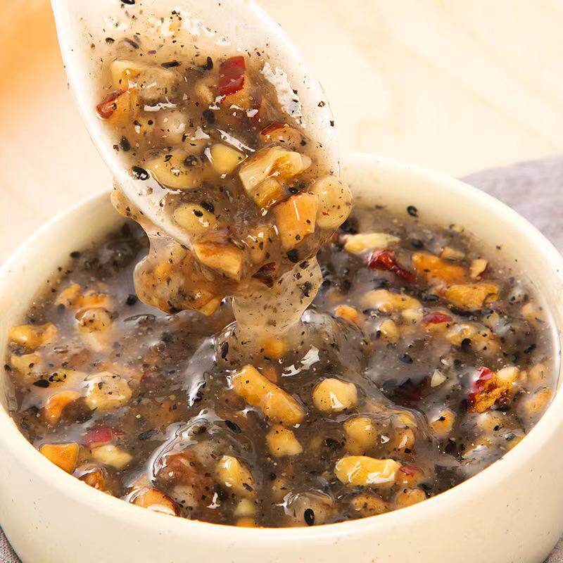 (really delicious and highly recommended) Nuts**fruit**lotus root**flour*