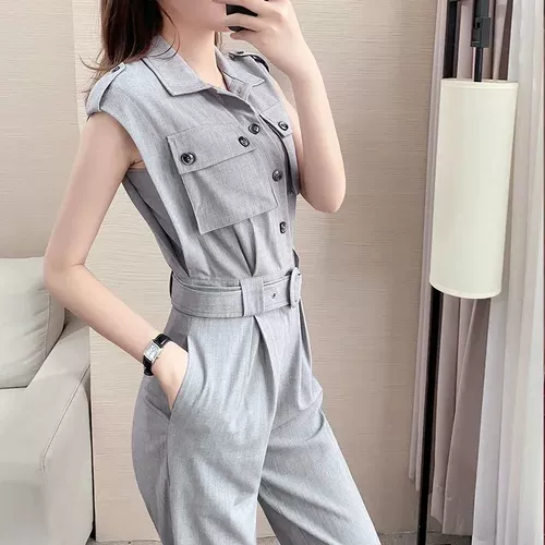 Приталенный комбинезон, модные штаны, высокая талия, подходит для подростков