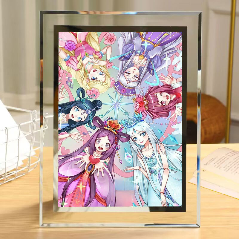 Elf Dream Ye Luoli Merchandise Crystal Photo Frame Water Prince Wang Mole Princess Yinchen New Photo Display Stand Gift Elf Dream Ye Luoli Merchandise Crystal Photo Frame Water Prince Wang Mole Princess Yinchen New Photo Display Stand Gift