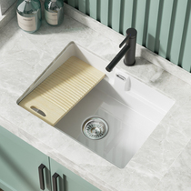 Balcony ceramic with washing plate washing pot washing pad basin large number deepening household washing pool single trough washing tank