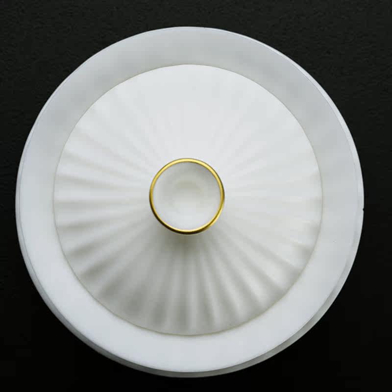 DECLEOR White Porcelain Three Cai Bowl High-end Single Dehui Ceramics Not Hot Handmade Sheep Jade Tea Bowl Recommended