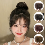 Парик изготовленный из настоящих волос, заколка для волос, милый аксессуар для волос, придает объем, простой и элегантный дизайн