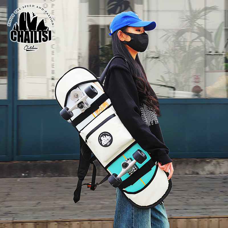 Surfboad Design Backpack 🔥 Upgraded skateboard bag & land surfboard backpack: travel worry-free ...