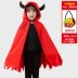 Halloween trẻ em người lớn cosplay nam và nữ áo choàng sừng quỷ mũi mũi trình diễn trang phục halloween kinh dị Trang phục haloween