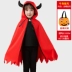 Halloween trẻ em người lớn cosplay nam và nữ áo choàng sừng quỷ mũi mũi trình diễn trang phục halloween kinh dị Trang phục haloween