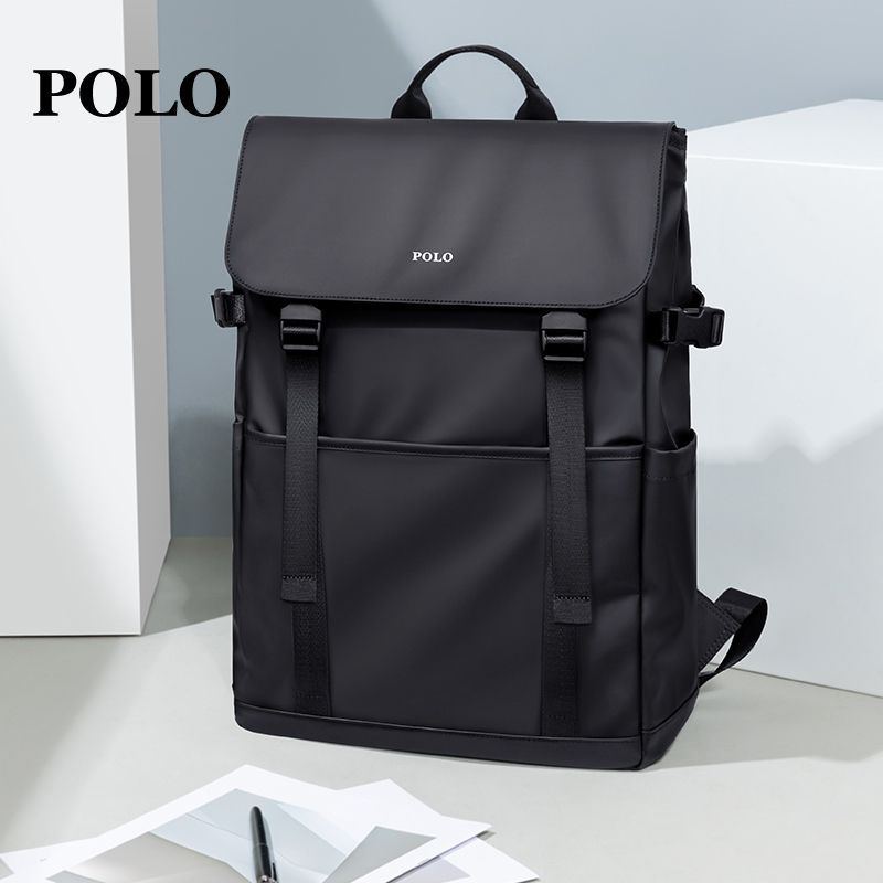 Polo Backpack Men's Backpack Casual Travel Work Clothing 15.6inch in <ne2> Computer Bag Lightweight Business Trip School Bag