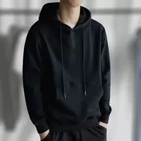 With hood, black