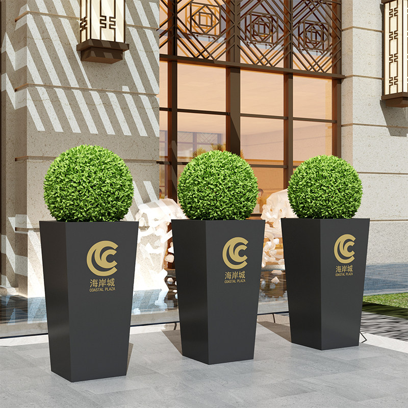 OUTDOOR IRON ART FLOWER CASE TRAPEZOIDAL COMBINED FLOOR MOBILE FLOWER BED PARTITION FLOWER TANK PLANTING CASE BALCONY PATIO POTTED TUB-TAOBAO