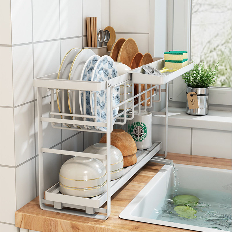 Kitchen Bowl Disc Holder Nip Gap Airing Bowl chopstick disc narrow Drain Small Sink Pool Multifunction Shelve