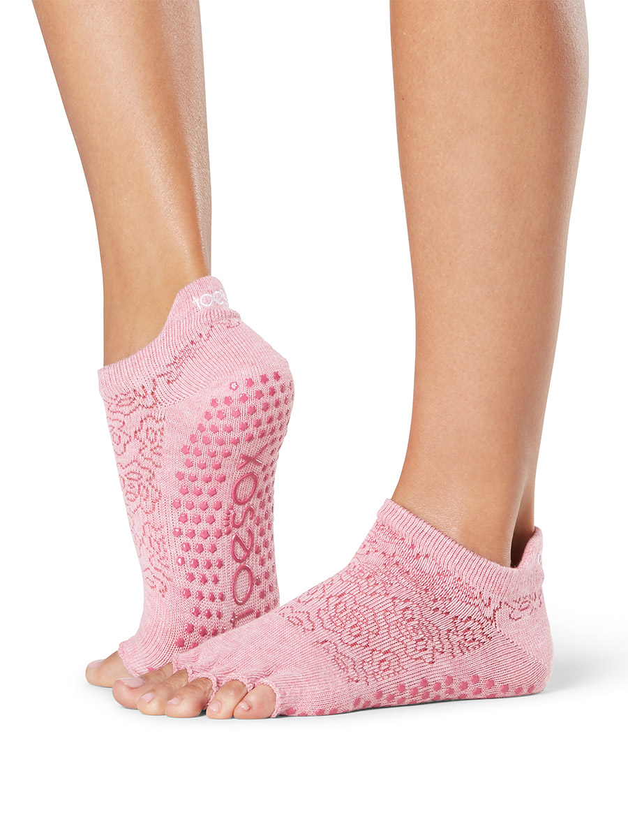 Toesox yoga socks Professional non-slip five-finger socks Fitness room Pilates socks Low Rise open toe 2021 models