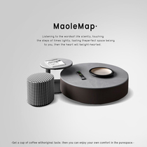 MaoleMap willpower rock plate small family type tea table brief Nordic marble round retractable tea table combination