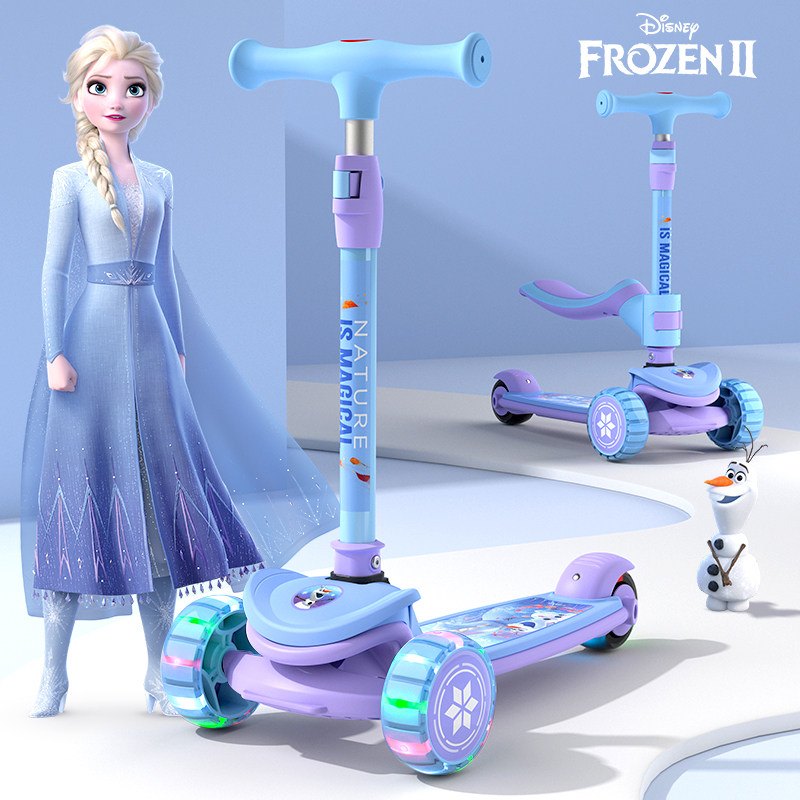 Детский самокат Disney для девочек от 1-3 до 6 лет, для малышей 12 лет, самокат 