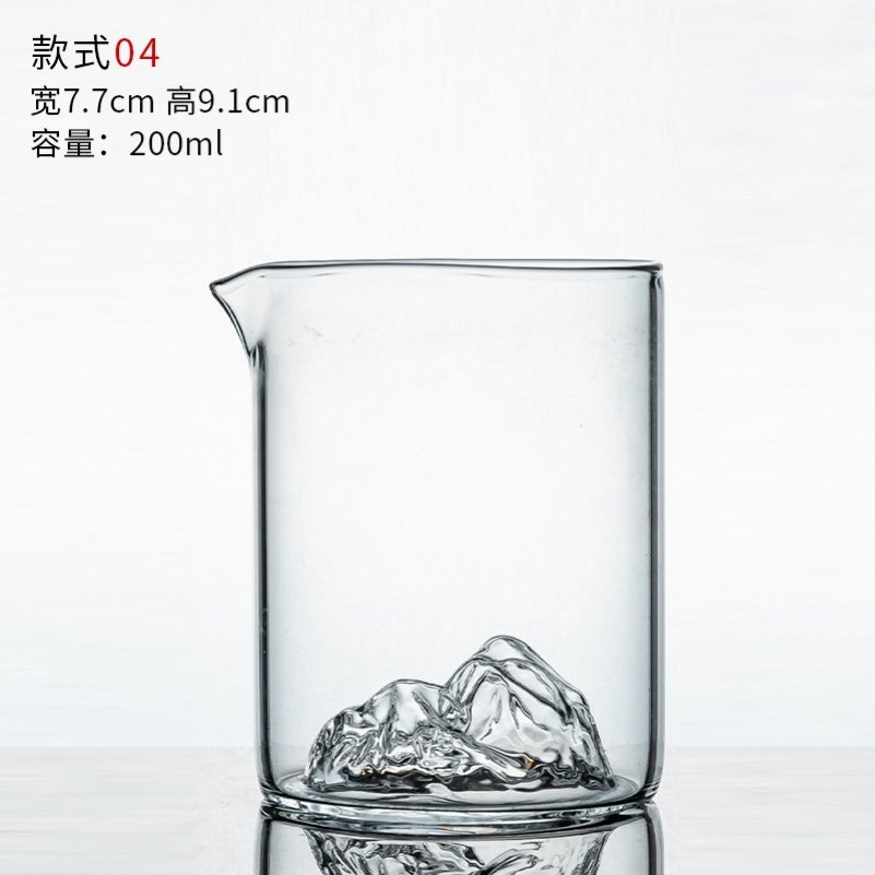 Tea pot tea filter side glass fair cup Japanese tea cup large capacity tea large lazy household simple hand knot