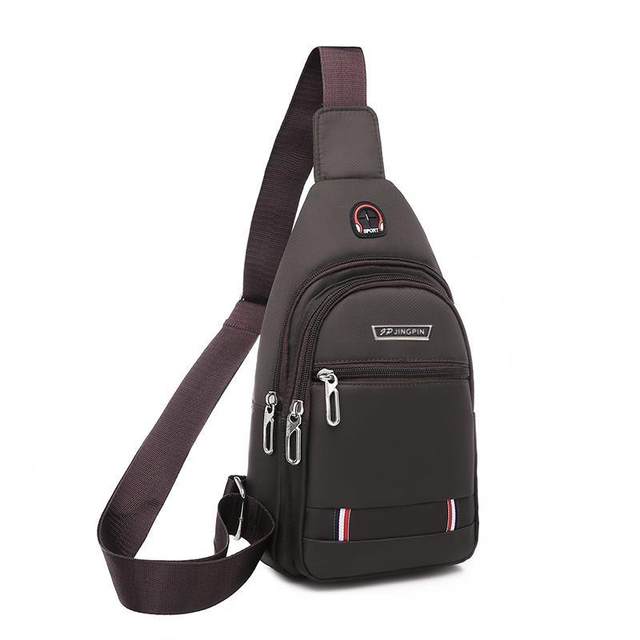 ກະເປົ໋າກະເປົ໋າຜູ້ຊາຍບ່າ crossbody bag waterproof Oxford ຜ້າຫນ້າເອິກ trendy ຍີ່ຫໍ້ກິລາແລະ leisure ຂະຫນາດນ້ອຍ cross-body bag backpack ຖົງຜູ້ຊາຍ
