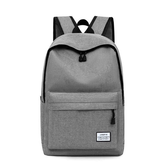 Leisure schoolbag men's canvas simple shoulder bag men's Korean version backpack large capacity middle school student schoolbag computer travel bag