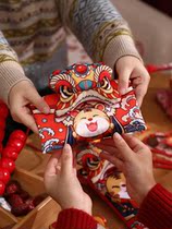 Pressure-year-old money satchel year red envelopes for Chinese New Years red Spring Festival red Spring Festival red packets bag individuality creative fabric RMBten thousand 2022