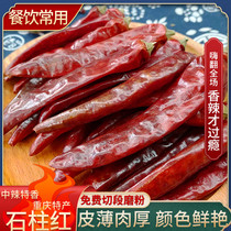 Authentic Chongqing middle spicy stone pillar red No. 5 dry red pepper Chaotian pepper 500g hot pot stir-fry vegetable color promotion commercial special fragrance