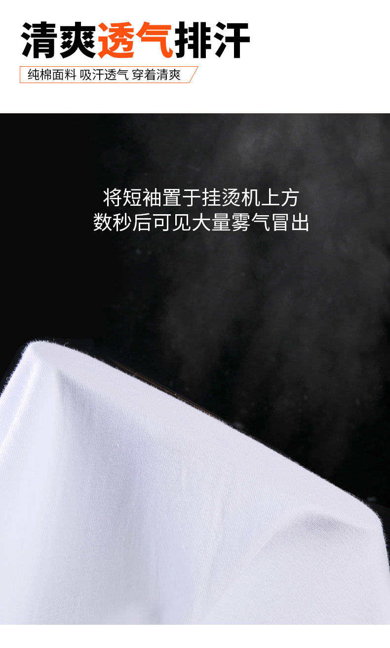 雪中飞 100%新疆长绒棉 短袖T恤 图5