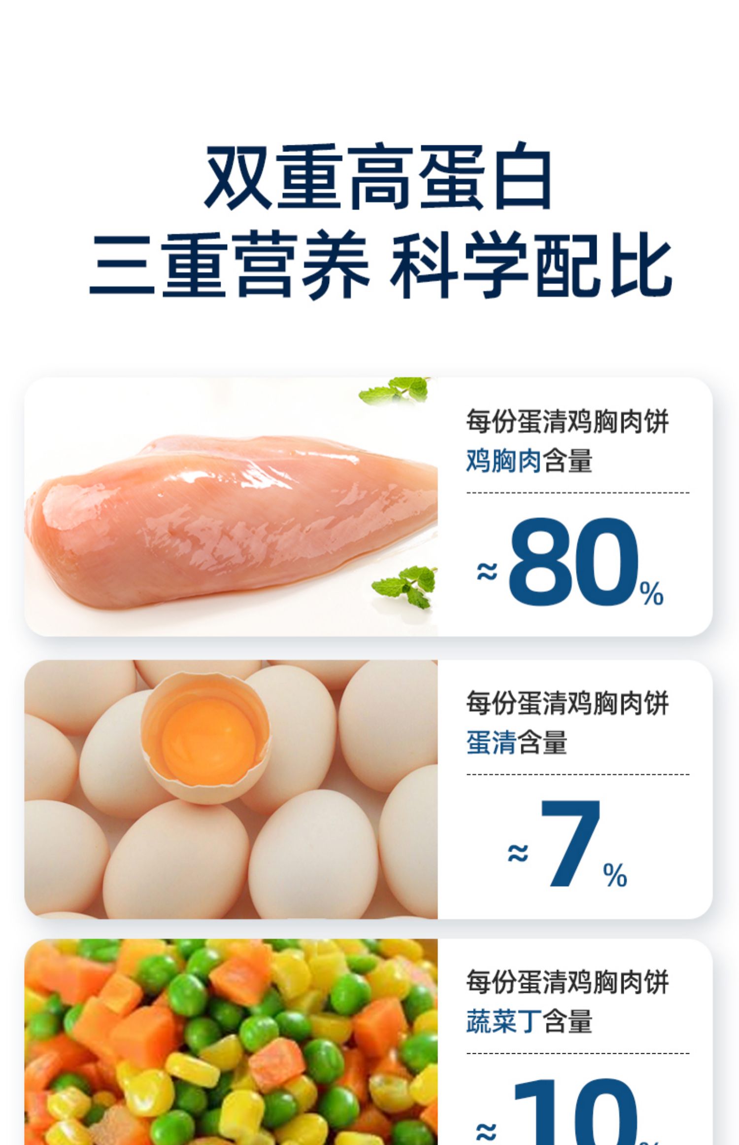 【塑动力】蛋清什锦玉米低脂鸡胸肉600g