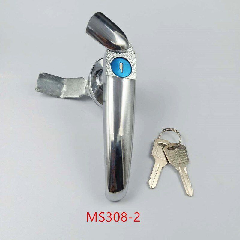 MS308-3 stainless steel electric case with lock MS308-2 outdoor power distribution cabinet handle lock mainframe shell enclosure door lock universal