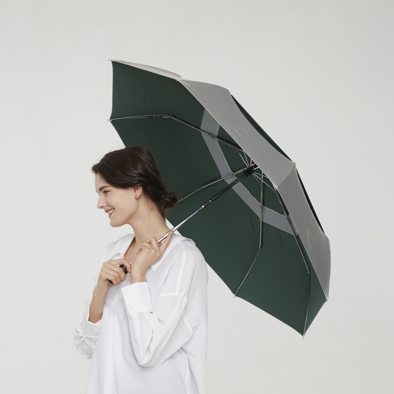 British Greenstone Anti-Uv Umbrella Foldable Sun Umbrella Sunshade Umbrella Dual-Use for Sun and Rain Upf50+