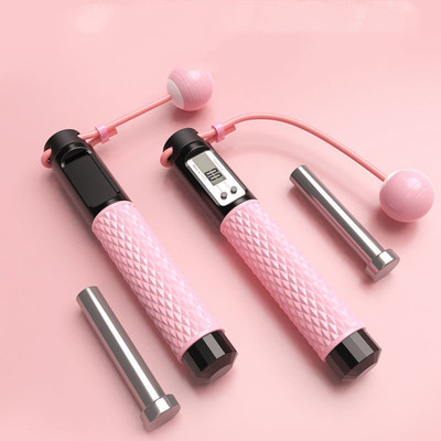 跳绳减肥成人负重无绳球计数器女生室内运动燃脂中考专用重力跳绳