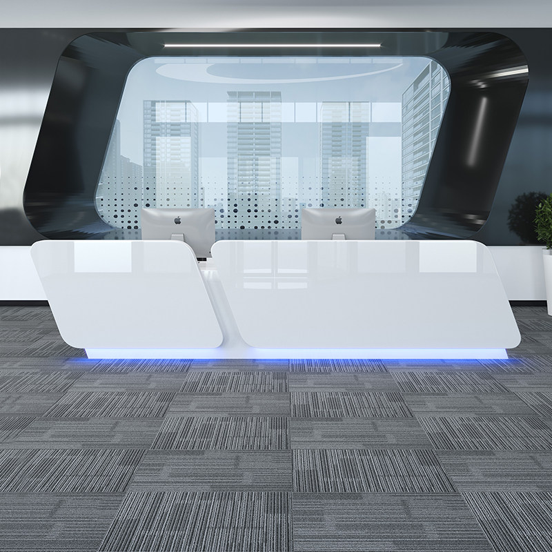 Company front desk paint bar office simple fashion welcome consultation service desk cashier counter front desk reception desk