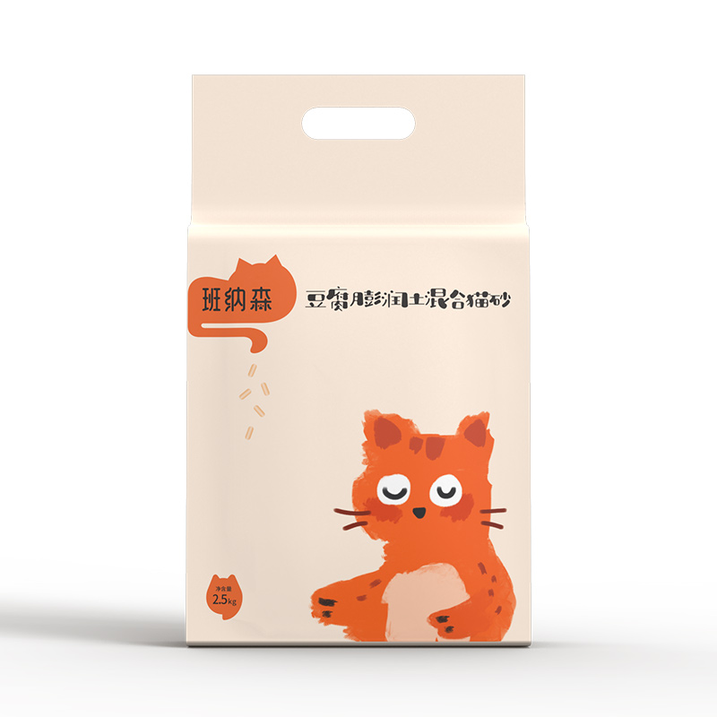 Bannerson Tofu Cat Sand Deodorant Bentonite Mixed Cat Sand Dust-free 10 kg Flush Toilet