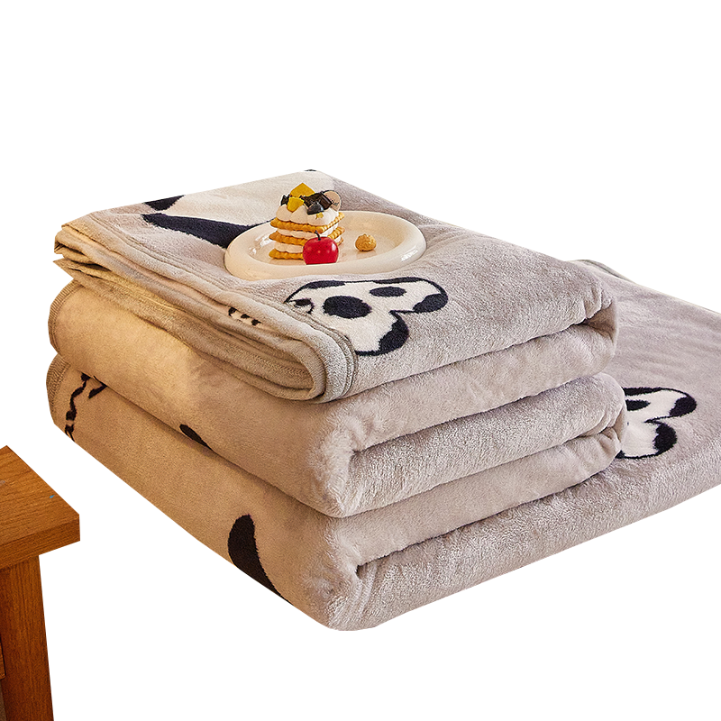 Antibacterial Class A Milk Fleece Blanket Thick Air Conditioning Blanket