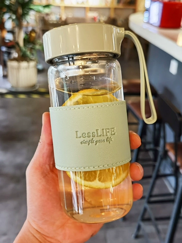 Тепловое стекло -устойчивый стеклянный женский чайная чашка чашка цветочной чаш