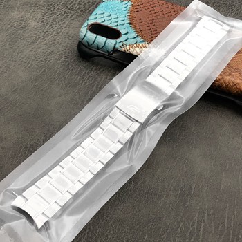 Mengshi Pure Watch Accessories Solid Steel Strap for Casio 5123 Eqs-500 Watch Men's Watch Band 22mm