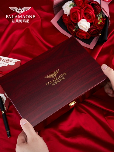 法莱阿玛尼 Ремень, бумажник, подарочная коробка, мужской высококлассный комплект