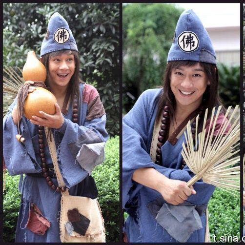 The performance is called Playboy Film and TV Handmade Adult Ancient Clothing Performance Costume Jeong Live Buddha Beggar Costume Zybuddin Dance-Taobao