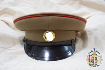 Film and TV props 55 style warrant officer grass yellow green cotton fabric often served with great eaves cap