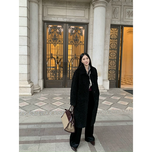 周淼 Zhoumiao имитация кудри овец, композитный бархатный замше