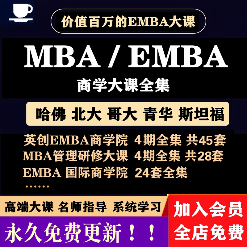 Harvard Business School Mba Business Administration Emba Marketing Strategy Innovation Management Training Video Course Harvard Business School Mba Business Administration Emba Marketing Strategy Innovation Management Training Video Course