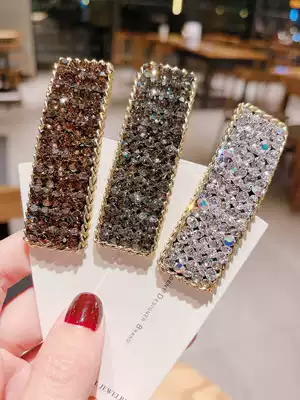 Side clip hairclip headdress Mori sweet Korean hairclip back side clip rhinestones one clip bright diamond bangs clip
