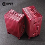 Красный вместительный и большой универсальный чемодан для путешествий, 20 дюймов