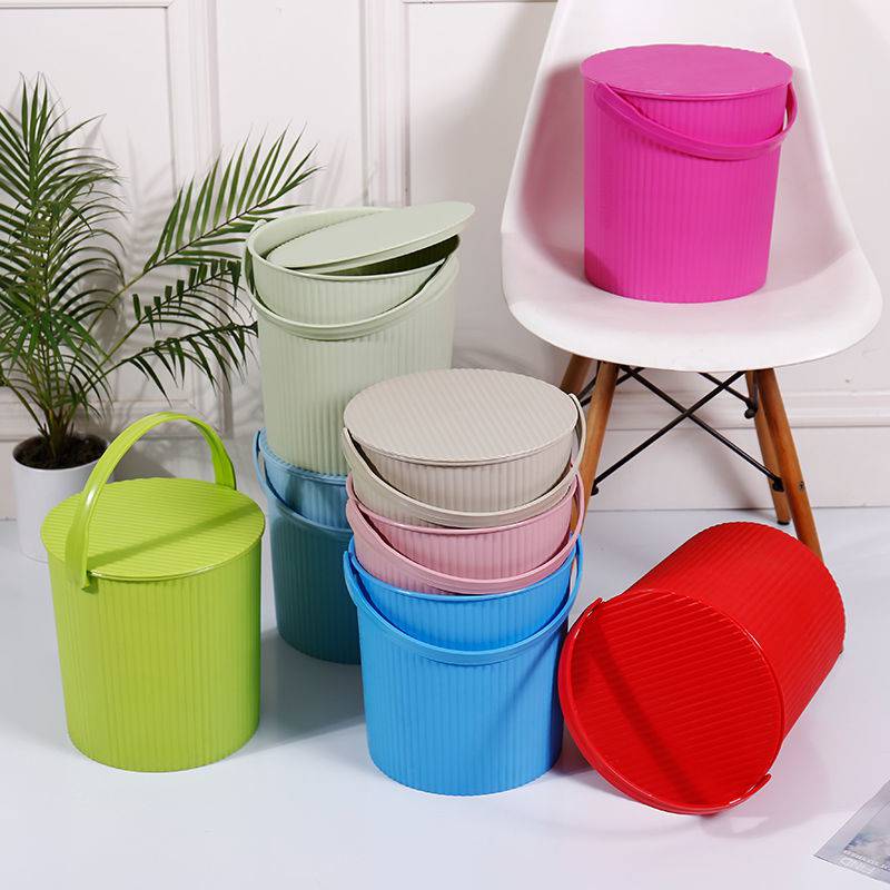 Plastic bucket Bucket with lid Stool bucket Toy bucket Car wash bucket Fishing bucket Trash can storage bucket Storage can sit bucket