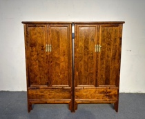 Boutique Large Leaf Yellow Flower Pear Noodle Cabinet A Pair Of Styles Classic Delicate Workmanship Fine Textures Very Nice