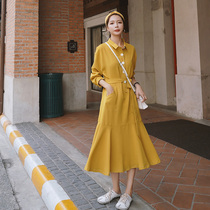 Sandro Moscoloni ruffled dress women 2021 autumn winter long waist lace French temperament